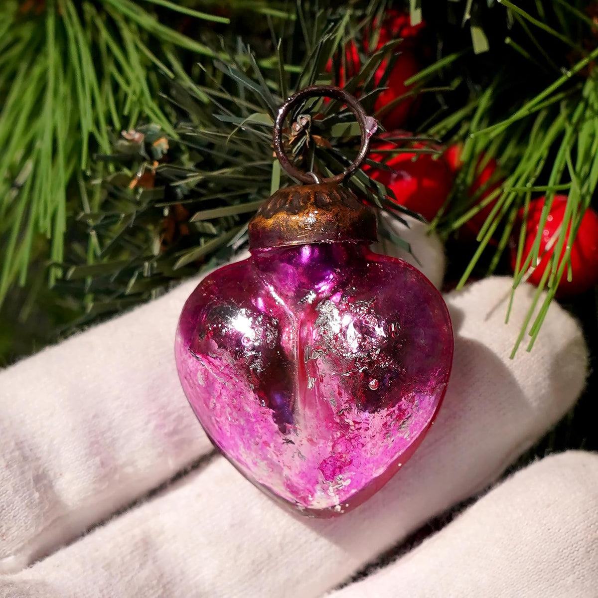 Vintage Glass Christmas Ornaments, 25 Pieces, photo 6