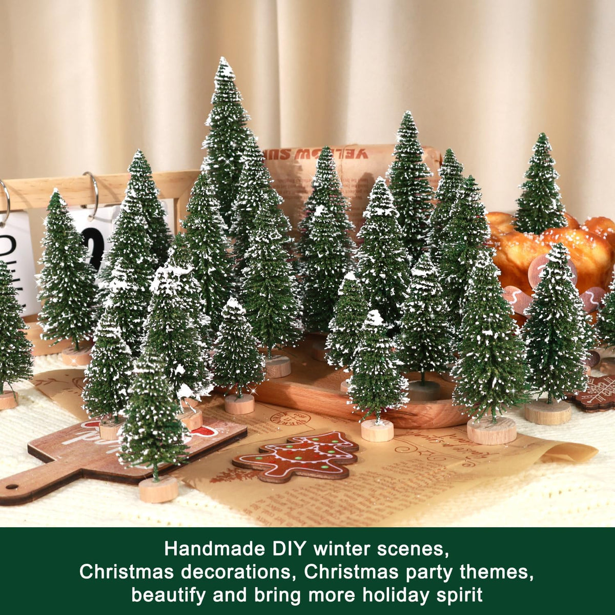 Mini Bottle Brush Christmas Trees, 30-Pack, photo 4