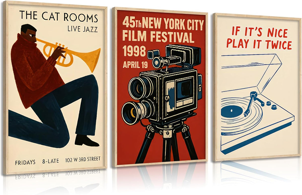 Vintage Jazz Posters, Set of 3, photo 2