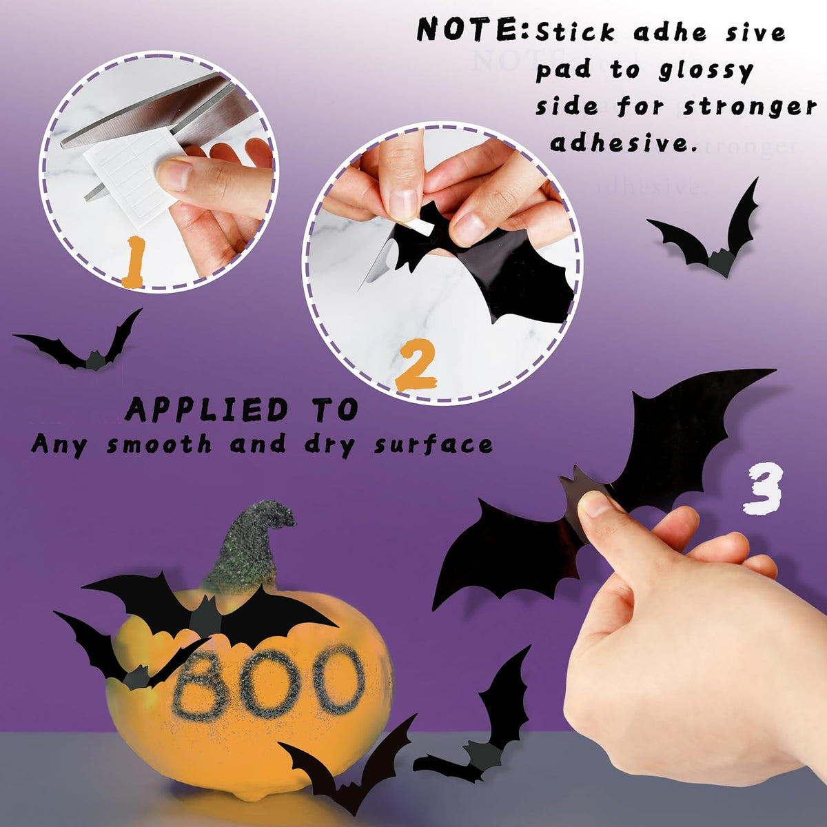3D Wall Bats, 140 Pieces, photo 7