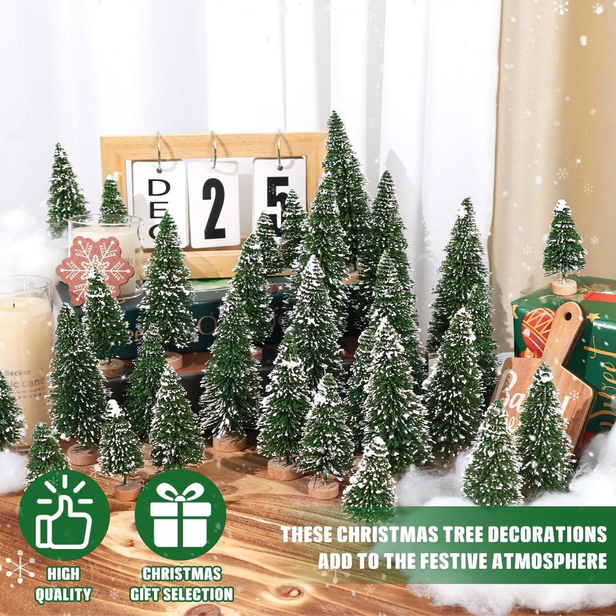 Mini Bottle Brush Christmas Trees, 30-Pack, photo 7