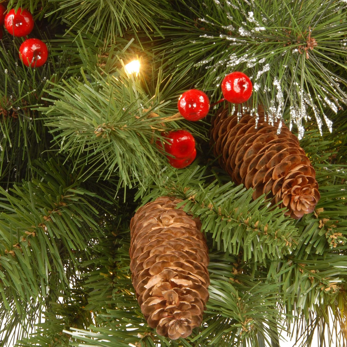 9 ft Pre-Lit Spruce Garland, photo 4