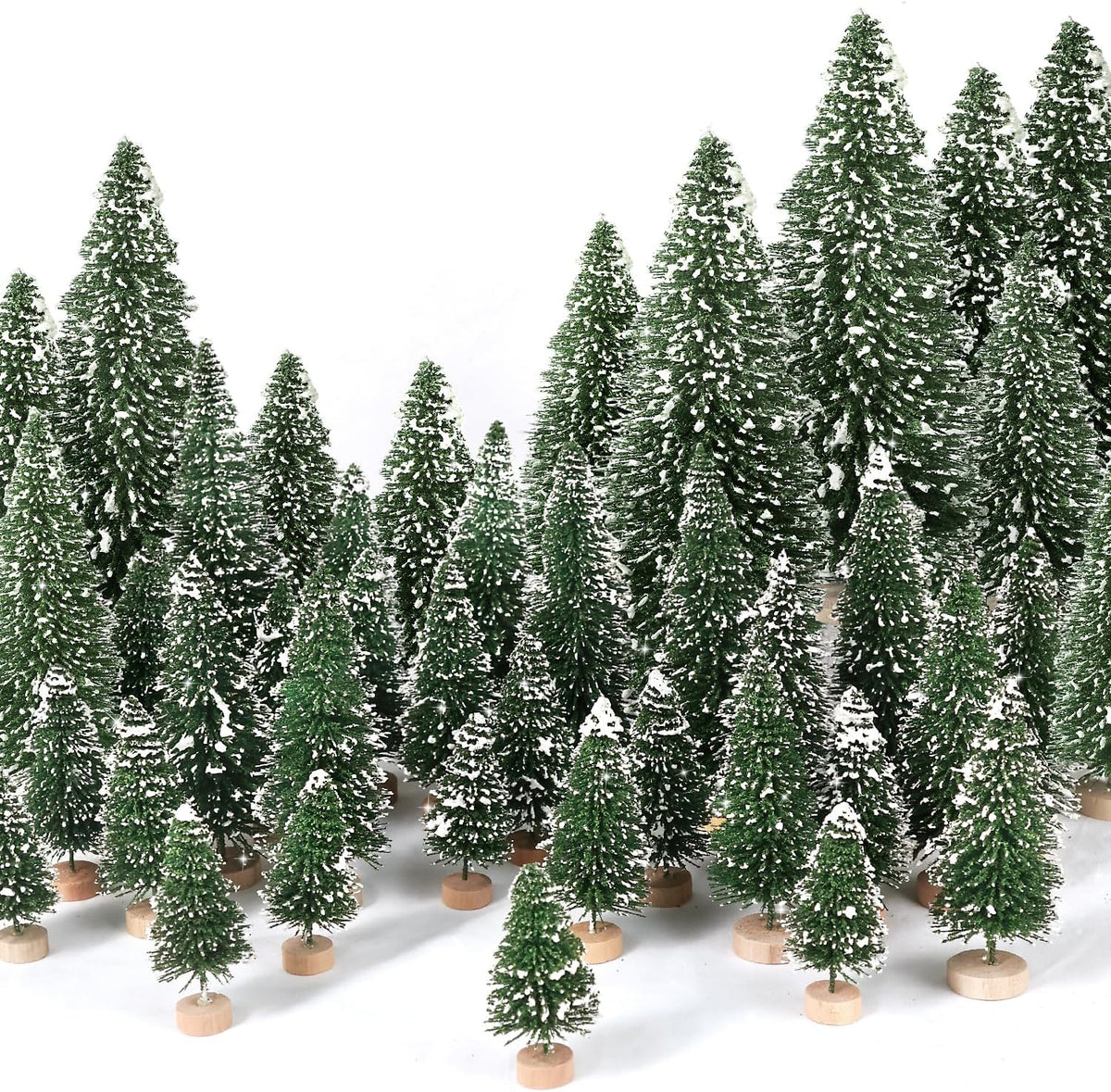 Mini Bottle Brush Christmas Trees, 30-Pack, photo 2