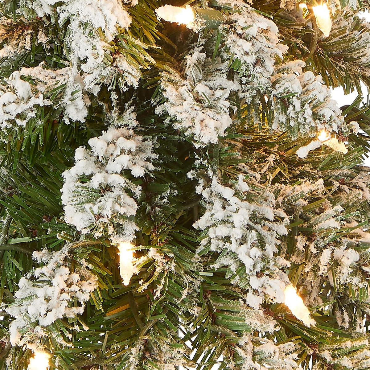 2 ft Pre-Lit Snowy Mini Christmas Tree, photo 3