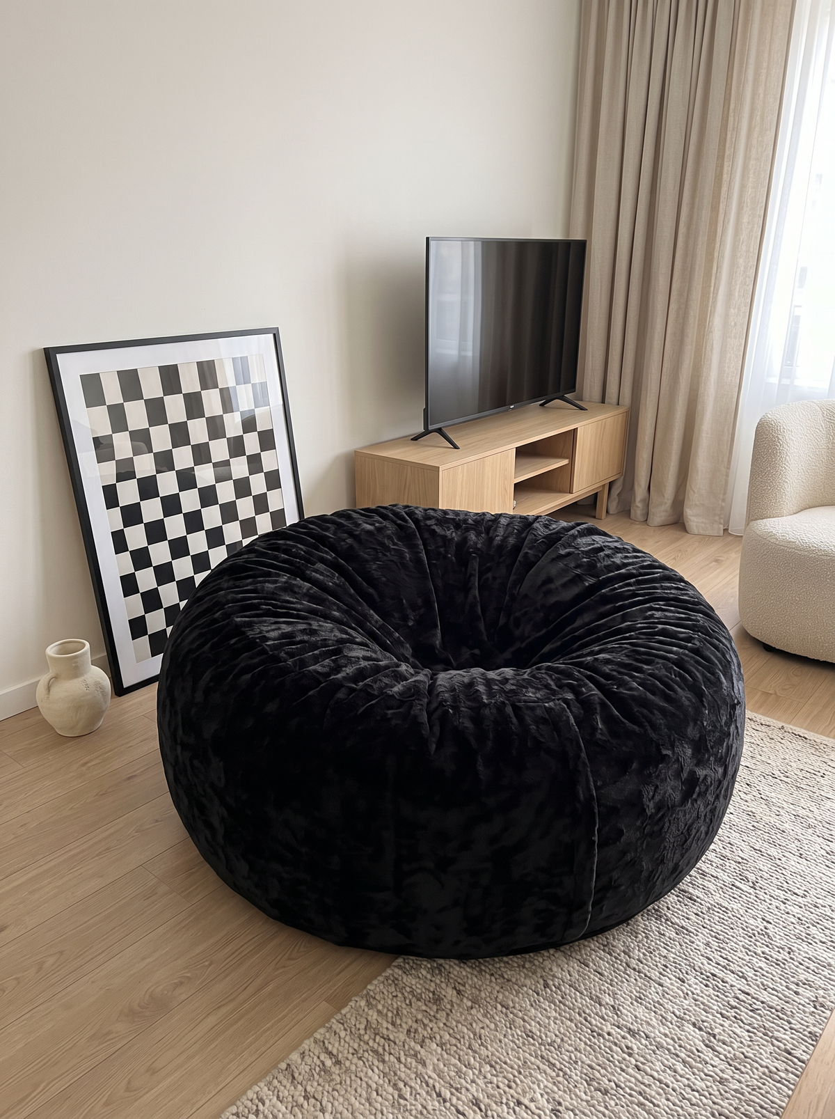 Memory Foam Bean Bag, 4 ft