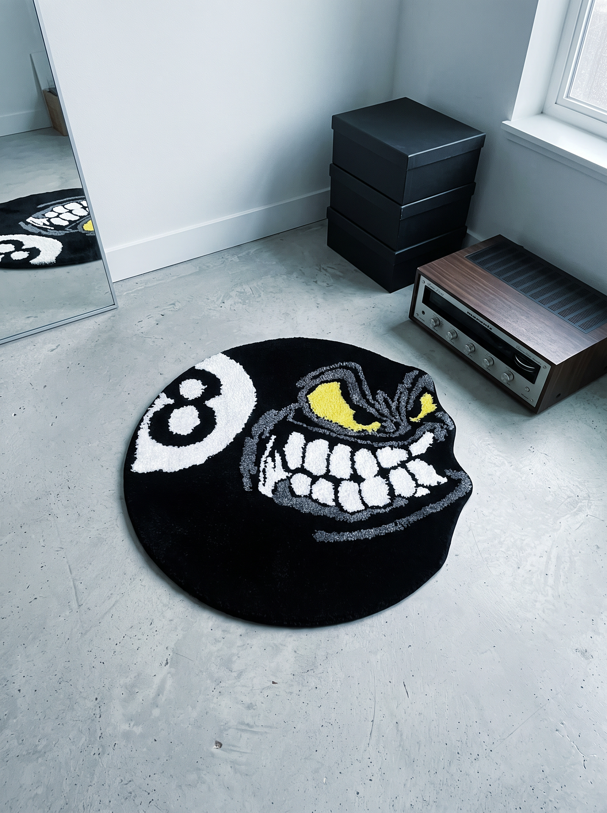 Angry 8-Ball Rug