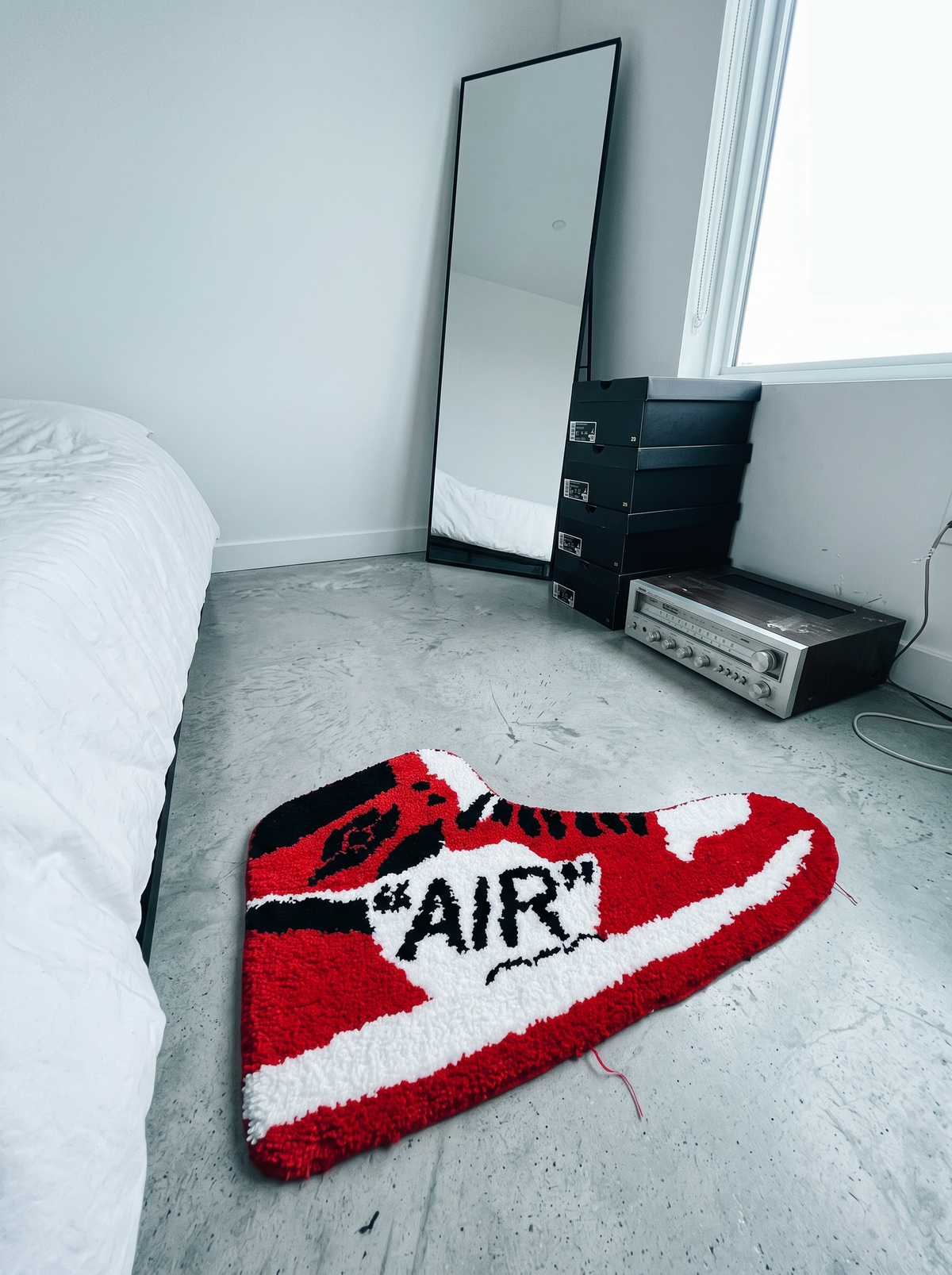 Handmade Sneaker Rug, 30 in