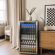 130-Can Beverage Fridge, Glass Door