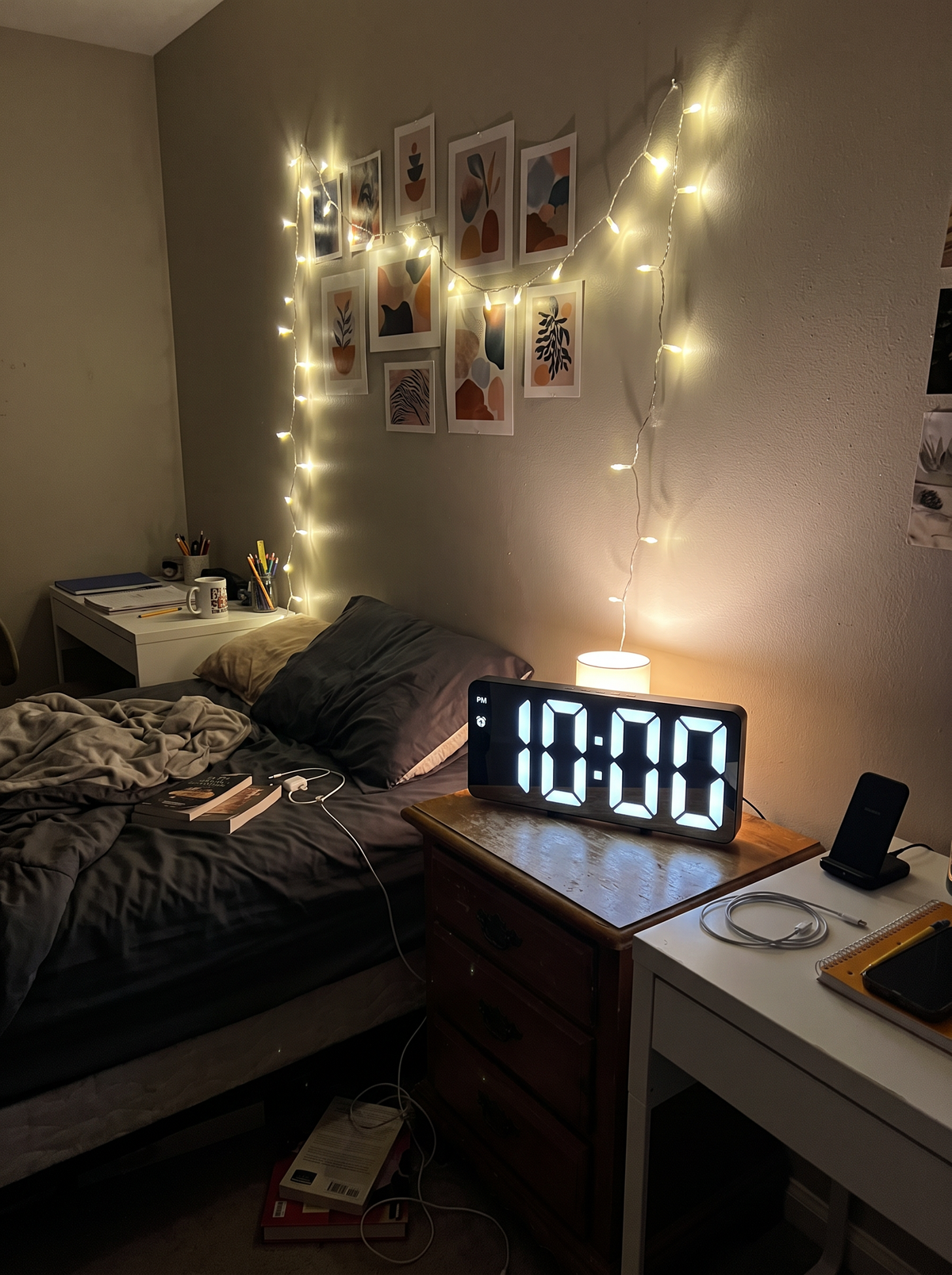 LED Digital Alarm Clock, 6.3 in