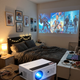 Mini 1080p Projector with 80 in Screen