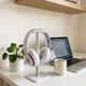 Modern Headphone Stand, White