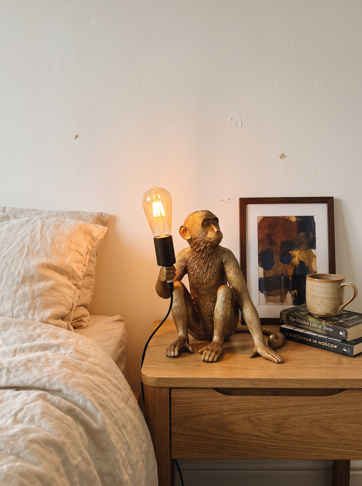 Gold Monkey Table Lamp