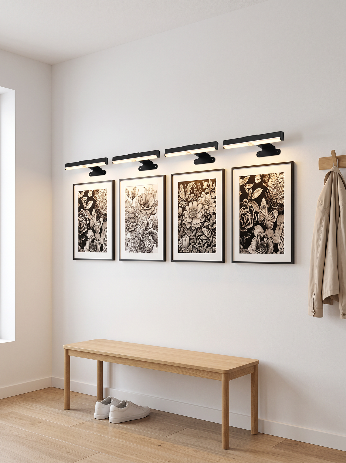 Battery Picture Lights, 4-Pack