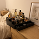 Wood Cologne Organizer with Hidden Drawer