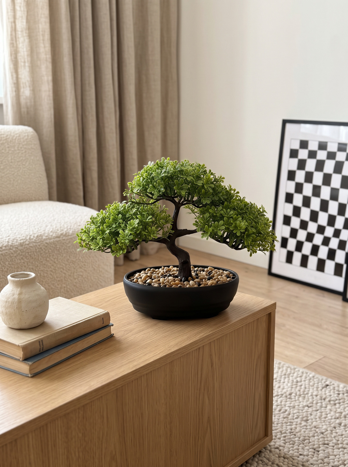 Faux Juniper Bonsai, 9 in