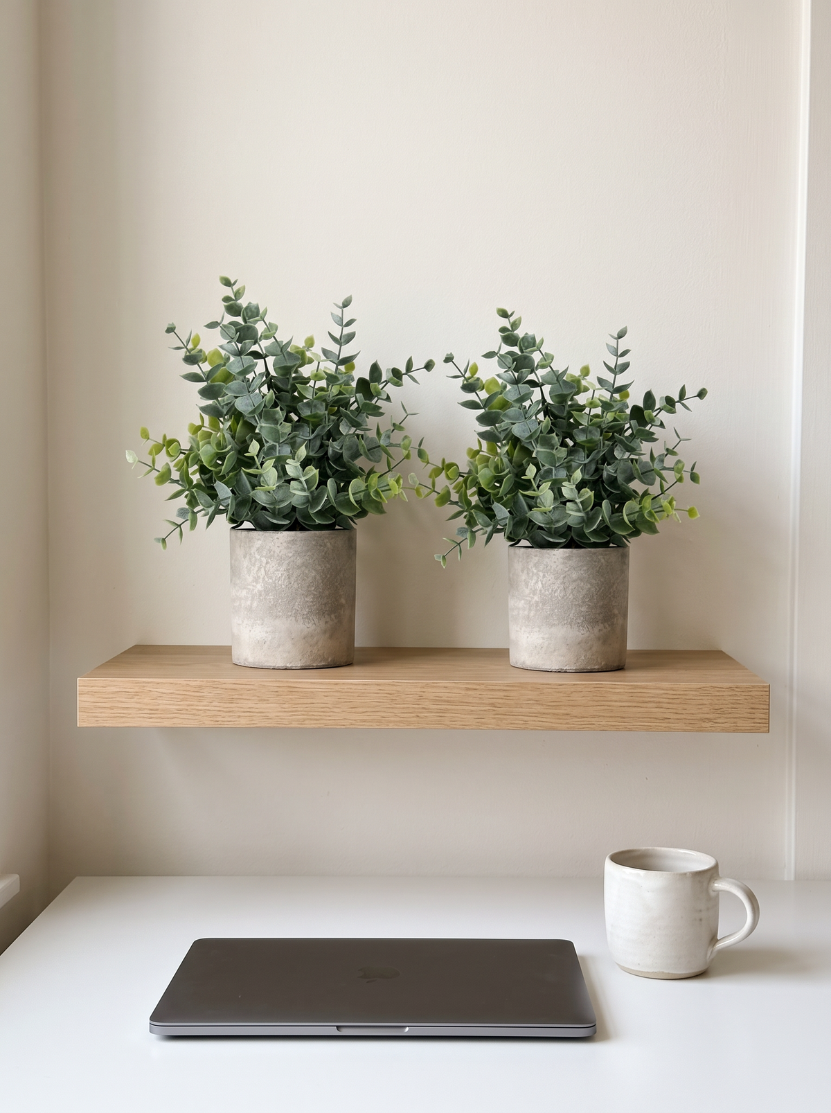 Small Faux Eucalyptus Pots, 2-Pack, Sage