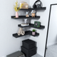 Corner Floating Shelves, Set of 4, Black
