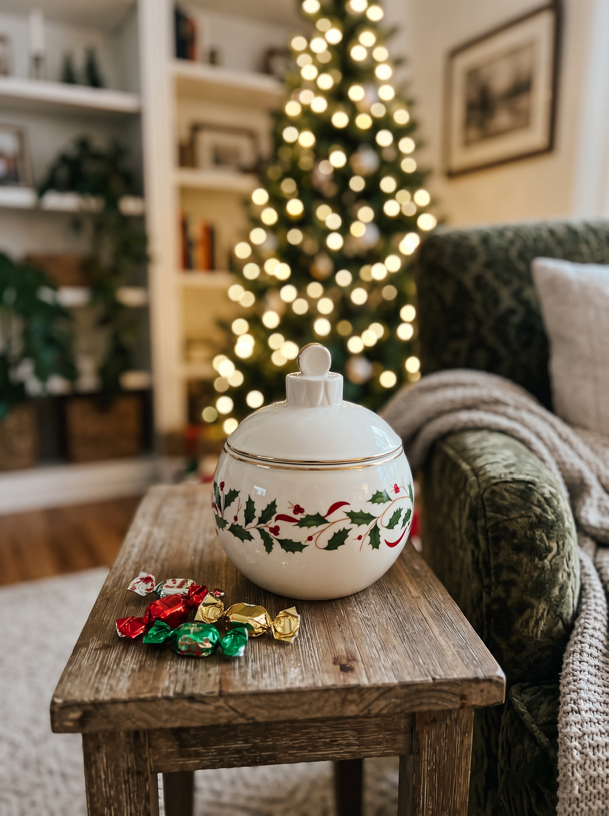 Christmas Ornament Candy Jar