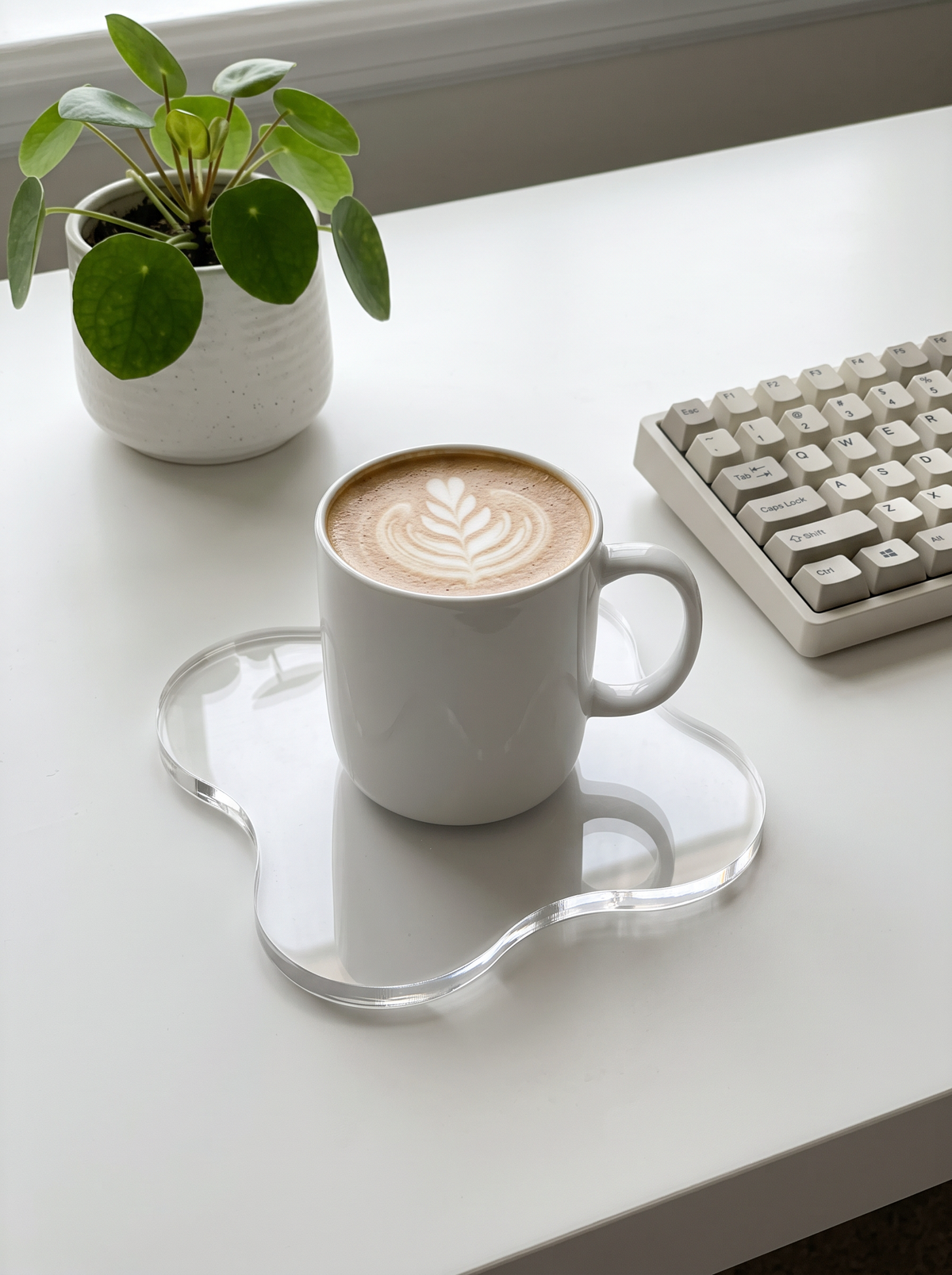 Cloud Acrylic Coaster, Clear